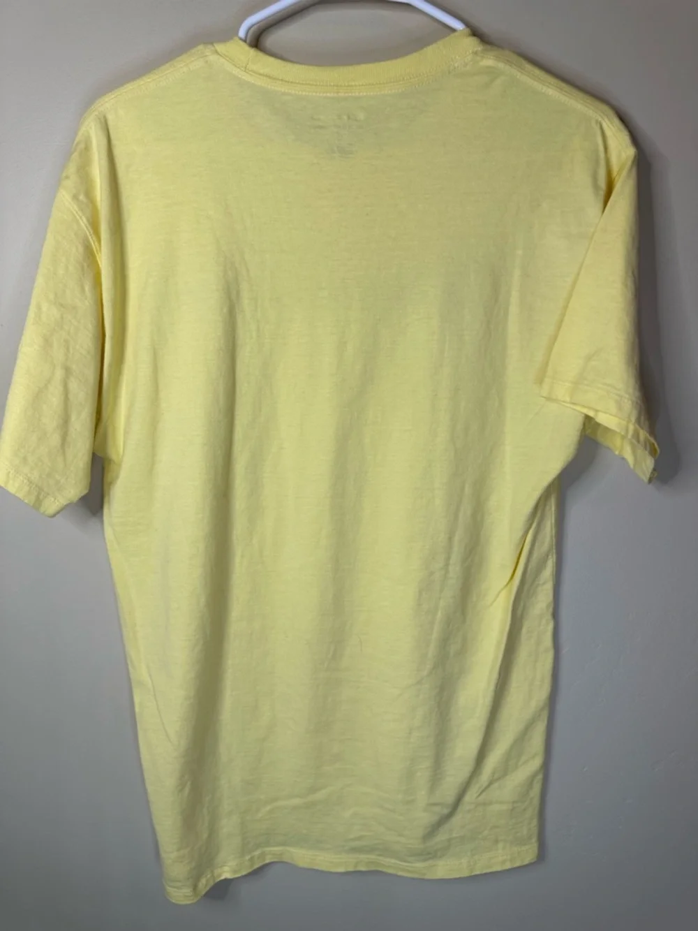 Vintage Champion Medium Short-Sleeve Tee in Yellow with Classic Blue Logo - Picture 2 of 3